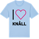 Blue Soul t-shirt med Jag älskar Knåll t-shirt stort tryck