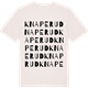 Vintage White t-shirt med Knaperud ordlek t-shirt