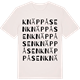 Vintage White t-shirt med Knäppåsen ordlek t-shirt