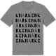 Mid Heather Gray t-shirt med Knarken ordlek t-shirt