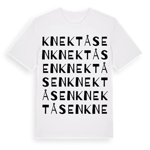 Knektåsen ordlek t-shirt – ekologisk bomull t-shirt från PinShirt