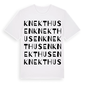 Knekthusen ordlek t-shirt – ekologisk bomull t-shirt från PinShirt