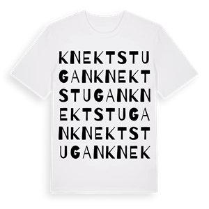 Knektstugan ordlek t-shirt – ekologisk bomull t-shirt från PinShirt