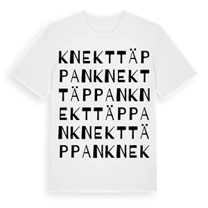 Knekttäppan ordlek t-shirt – ekologisk bomull t-shirt från PinShirt