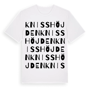 Knisshöjden ordlek t-shirt – ekologisk bomull t-shirt från PinShirt