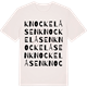 Vintage White t-shirt med Knockelåsen ordlek t-shirt