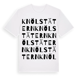 Knölstätern ordlek t-shirt – ekologisk bomull t-shirt från PinShirt