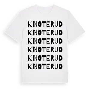 Knoterud ordlek t-shirt – ekologisk bomull t-shirt från Pinshirt