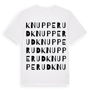 Knupperud ordlek t-shirt – ekologisk bomull t-shirt från PinShirt