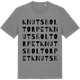 Mid Heather Gray t-shirt med Knutsboltorpet ordlek t-shirt