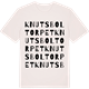 Vintage White t-shirt med Knutsboltorpet ordlek t-shirt