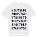 White t-shirt med Knutsboltorpet ordlek t-shirt