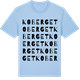 Blue Soul t-shirt med Koberget ordlek t-shirt