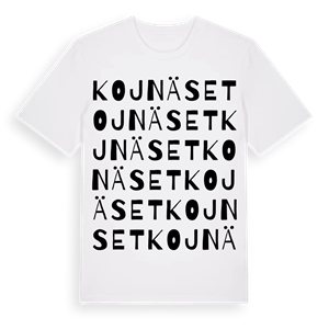 Kojnäset ordlek t-shirt – ekologisk bomull t-shirt från Pinshirt