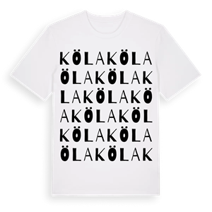 Köla ordlek t-shirt – ekologisk bomull t-shirt från PinShirt