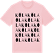 Pink Cotton t-shirt med Köla ordlek t-shirt