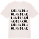 Vintage White t-shirt med Köla ordlek t-shirt
