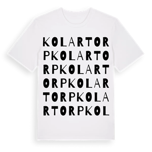 Kolartorp ordlek t-shirt – ekologisk bomull t-shirt från PinShirt