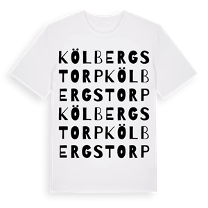 Kölbergstorp ordlek t-shirt – ekologisk bomull t-shirt från Pinshirt