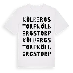 Kölbergstorp ordlek t-shirt – ekologisk bomull t-shirt från Pinshirt