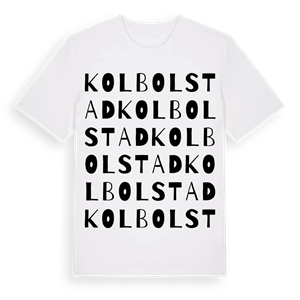 Kolbolstad ordlek t-shirt – ekologisk bomull t-shirt från Pinshirt