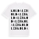 Koldalen ordlek t-shirt