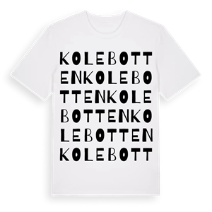 Kolebotten ordlek t-shirt – ekologisk bomull t-shirt från PinShirt
