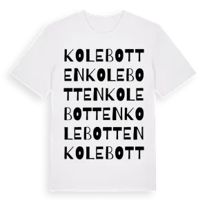 Kolebotten ordlek t-shirt – ekologisk bomull t-shirt från Pinshirt