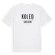 White t-shirt med Koled i Sverige t-shirt