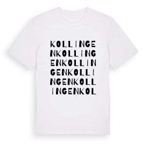 Kollingen ordlek t-shirt – ekologisk bomull t-shirt från PinShirt