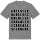 Mid Heather Gray t-shirt med Kollsberg ordlek t-shirt