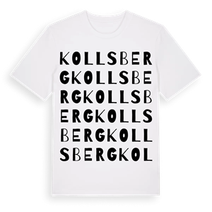 Kollsberg ordlek t-shirt – ekologisk bomull t-shirt från PinShirt