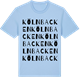 Blue Soul t-shirt med Kölnbacken ordlek t-shirt