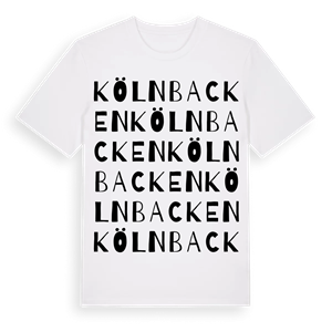 Kölnbacken ordlek t-shirt – ekologisk bomull t-shirt från PinShirt