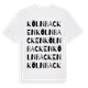 White t-shirt med Kölnbacken ordlek t-shirt