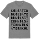 Mid Heather Gray t-shirt med Kölsätern ordlek t-shirt
