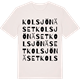 Vintage White t-shirt med Kolsjönäset ordlek t-shirt