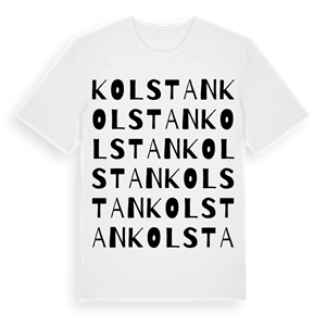Kolstan ordlek t-shirt – ekologisk bomull t-shirt från Pinshirt