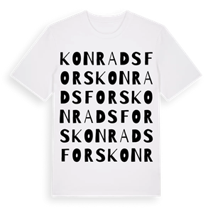 Konradsfors ordlek t-shirt – ekologisk bomull t-shirt från PinShirt