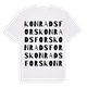 Konradsfors ordlek t-shirt