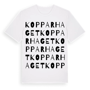 Kopparhaget ordlek t-shirt – ekologisk bomull t-shirt från PinShirt