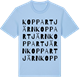 Blue Soul t-shirt med Koppartjärn ordlek t-shirt