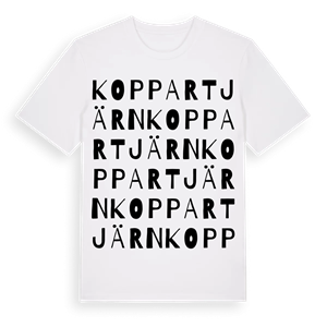 Koppartjärn ordlek t-shirt – ekologisk bomull t-shirt från PinShirt