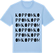 Blue Soul t-shirt med Koppom ordlek t-shirt