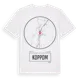 White t-shirt med Koppom t-shirt