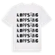 White t-shirt med Koppsäng ordlek t-shirt