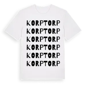 Korptorp ordlek t-shirt – ekologisk bomull t-shirt från Pinshirt