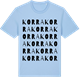 Blue Soul t-shirt med Korra ordlek t-shirt