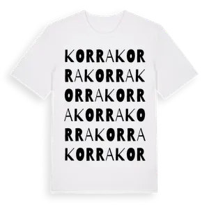 Korra ordlek t-shirt – ekologisk bomull t-shirt från Pinshirt
