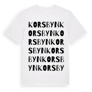 Korsbyn ordlek t-shirt – ekologisk bomull t-shirt från Pinshirt